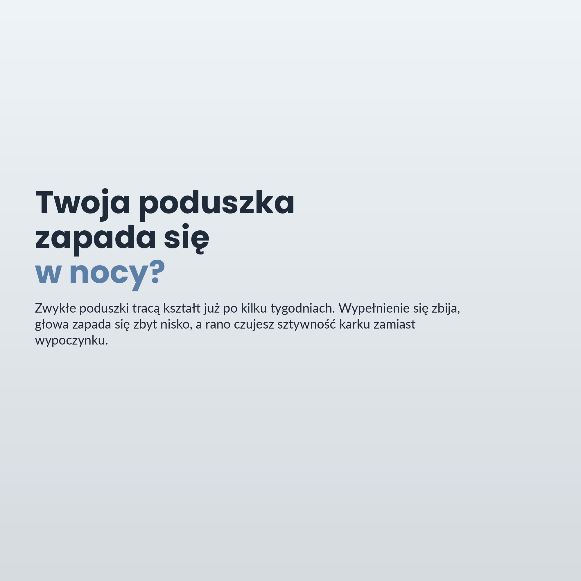 Poduszka Chmura Memory Foam