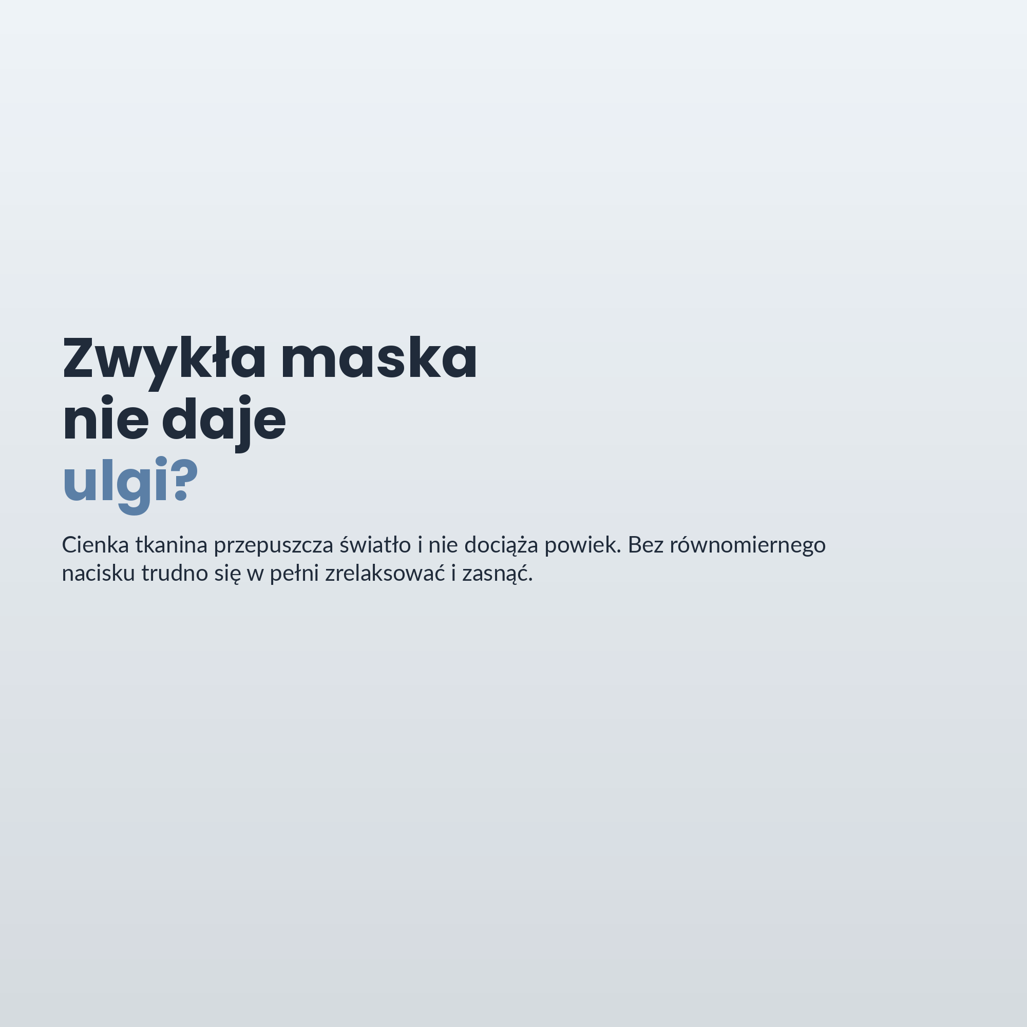 Maska na Oczy Puchsen Weighted Comfort