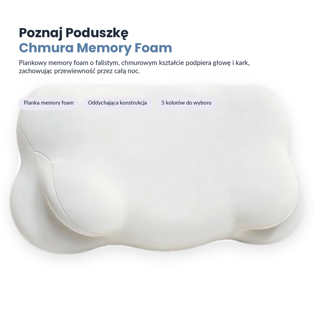 Poduszka Chmura Memory Foam