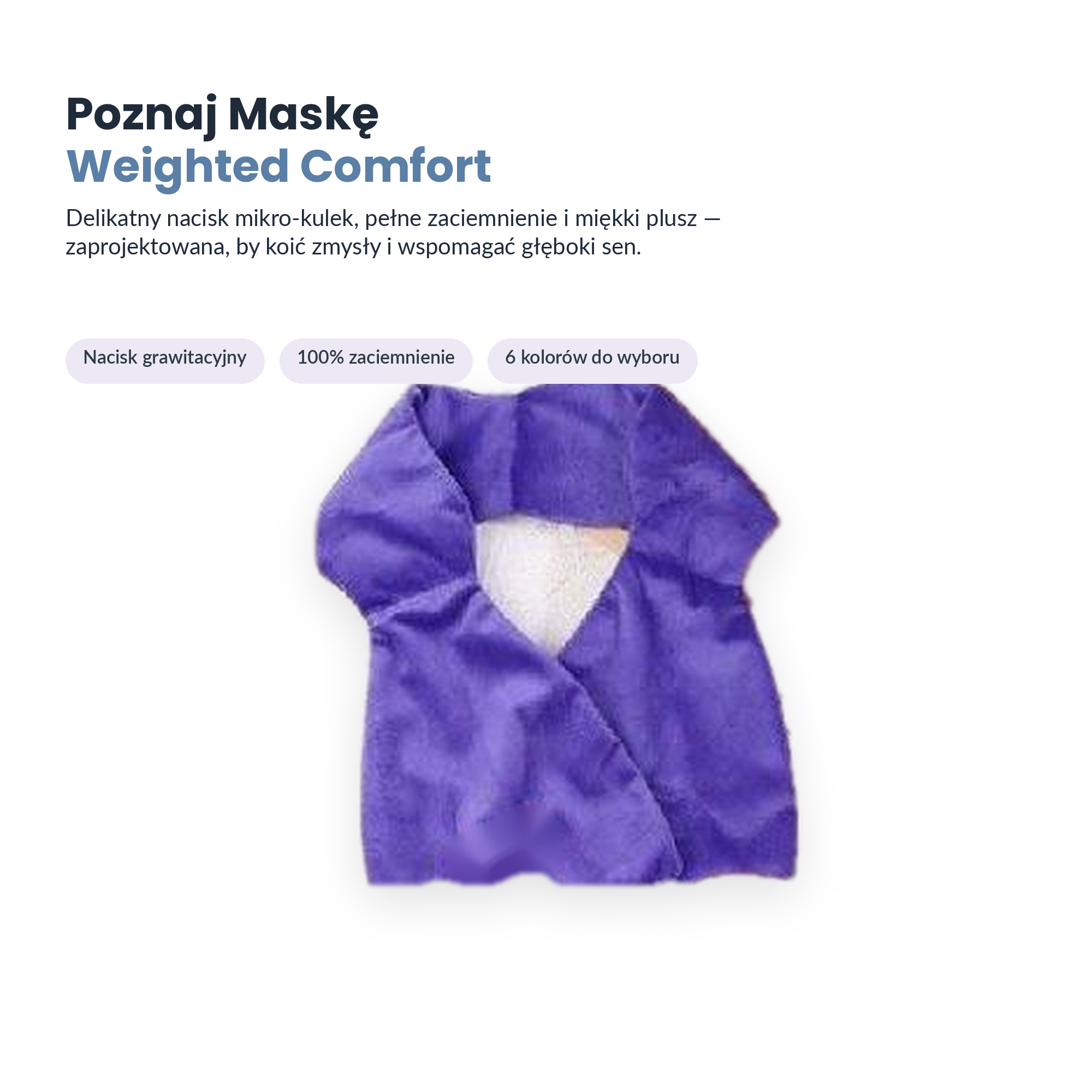 Maska na Oczy Puchsen Weighted Comfort