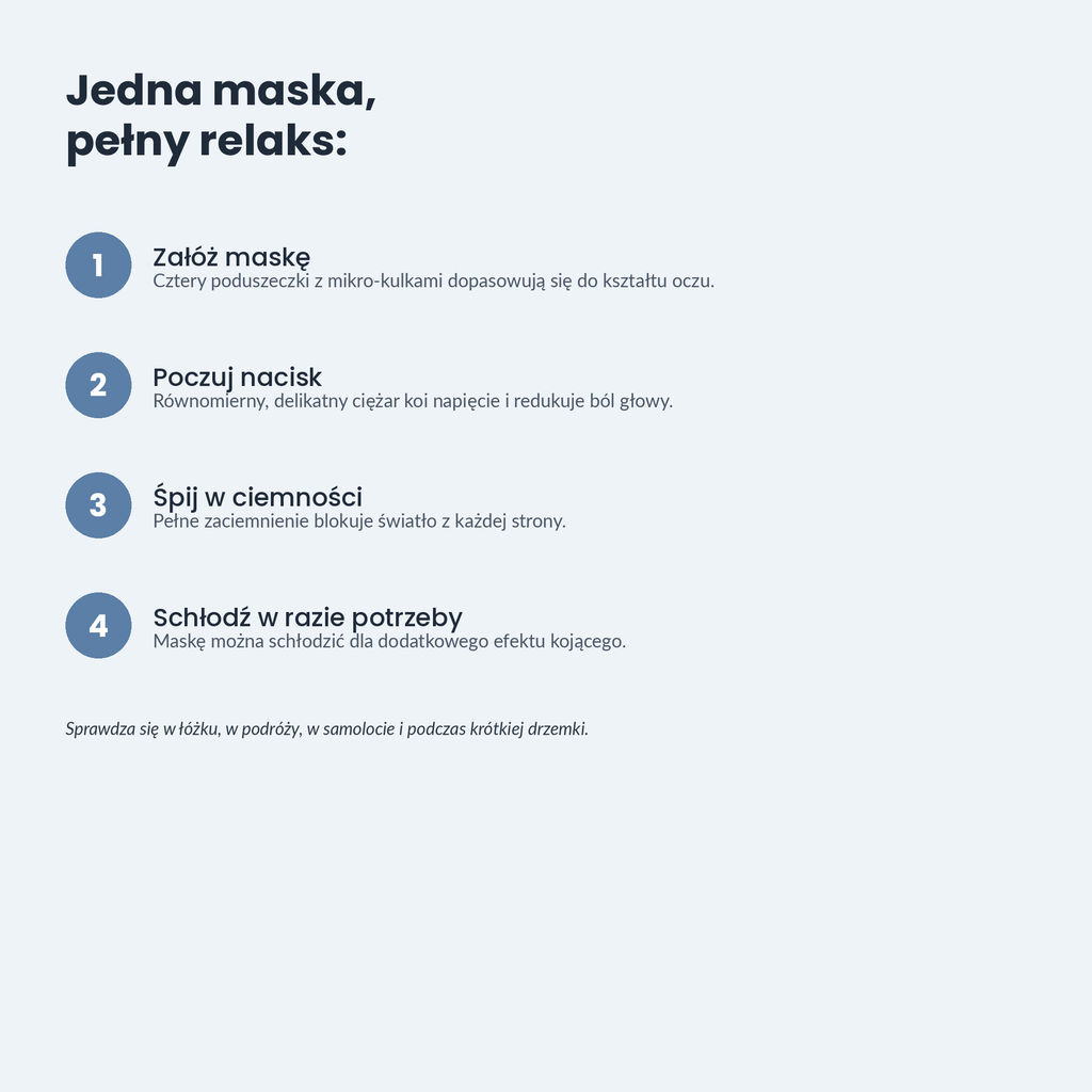 Maska na Oczy Puchsen Weighted Comfort