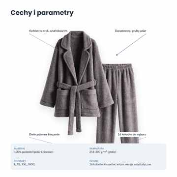 Piżama Puchsen Cozy Fleece Męska