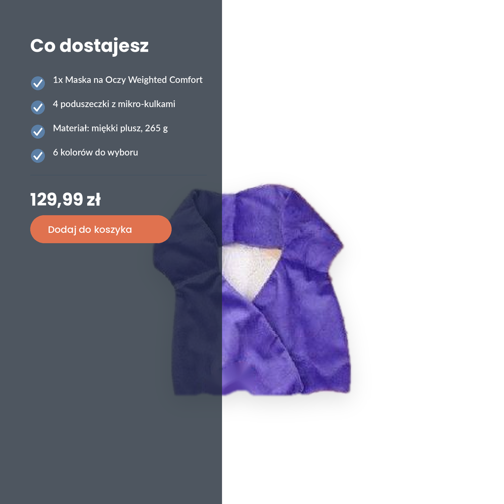 Maska na Oczy Puchsen Weighted Comfort