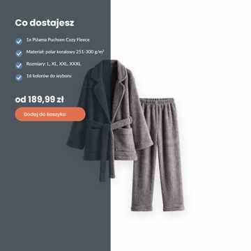 Piżama Puchsen Cozy Fleece Męska